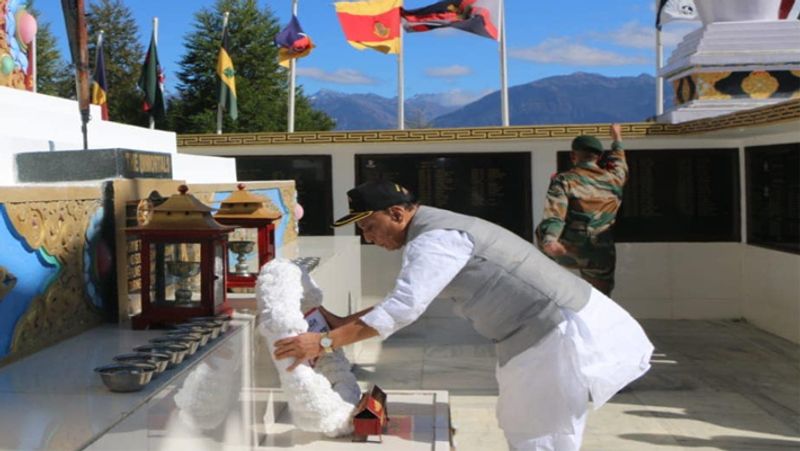 Defense Minister Rajnath Singh on Arunachal visit, said, we are proud of these brave sons of India.