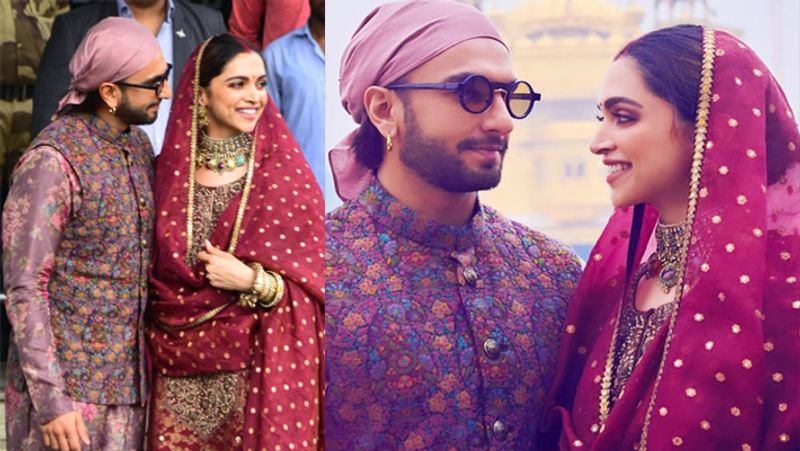 after a year of marriage Ranveer unable to remove his eyes from his wife Deepika