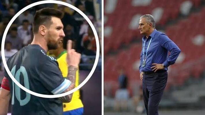 Lionel Messi asks Brazil coach Tite to 'shut his mouth' Lionel Messi asks Brazil coach Tite to 'shut his mouth'