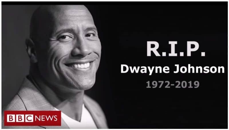 truth behind the death news of Dwayne Johnson