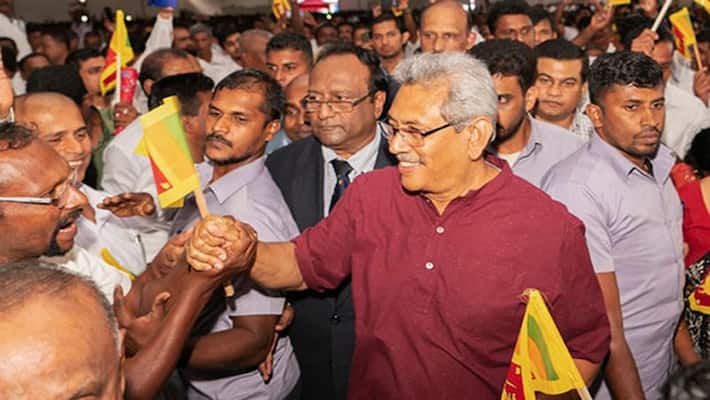 Former defence chief Rajapaksa wins as rival Premadasa concedes defeat Former defence chief Rajapaksa wins as rival Premadasa concedes defeat