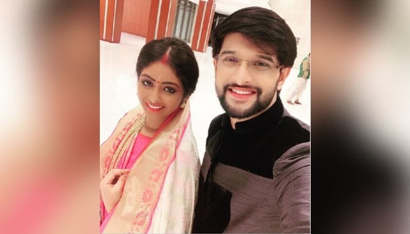 Krishnakali actress tiyasha roy shares a glimpse of bijaya dashami with husband suban roy BRD