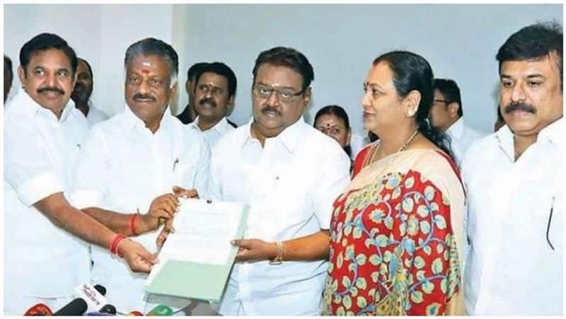 Premalatha Vijayakanth demands for Rajya sabha mp seat from admk