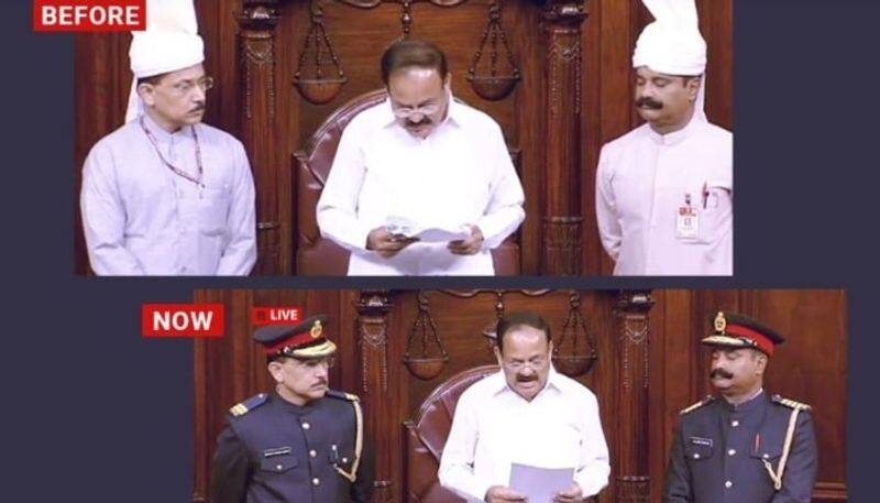 Rajya Sabha marshals uniform changes