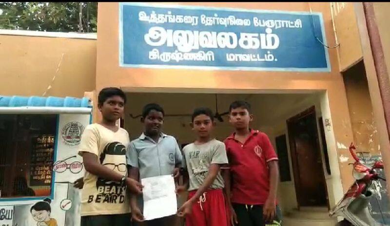 4 school boy's complains petition to municipality officials for destroyed dengue mosquito