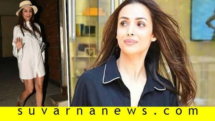 Malaika Arora came out wearing only shirt photo goes Viral Malaika Arora came out wearing only shirt photo goes Viral
