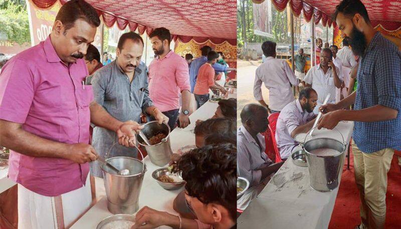 CPM local committee in pathanamthitta organise food for sabarimala pilgrims