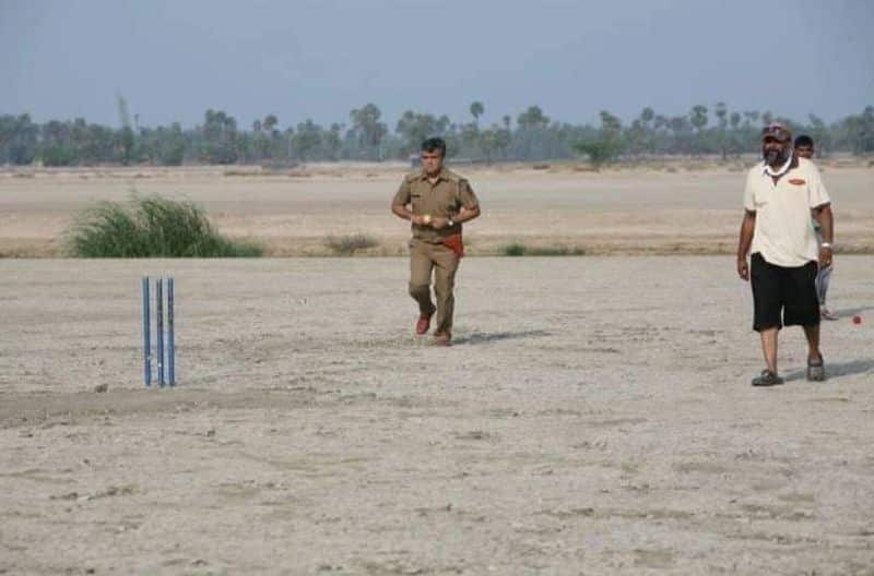 Very Rare Snap of Thala Ajith Playing Cricket While Young