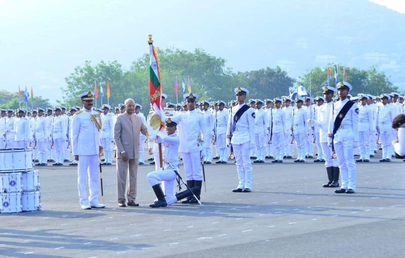 Indian Naval Academy awarded President's Colour in Kerala