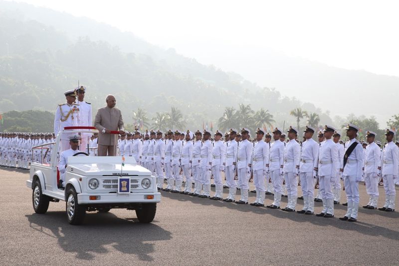 Indian Naval Academy awarded President's Colour in Kerala