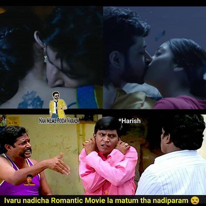 Netizens Critic Haris Kalyan For Dhanusu Raasi Neyargalae Movie Romantic Scenes