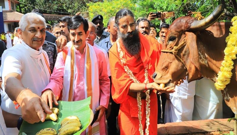 Yoga guru Baba Ramdev visits Kalladka Sri Rama Vidyakendra
