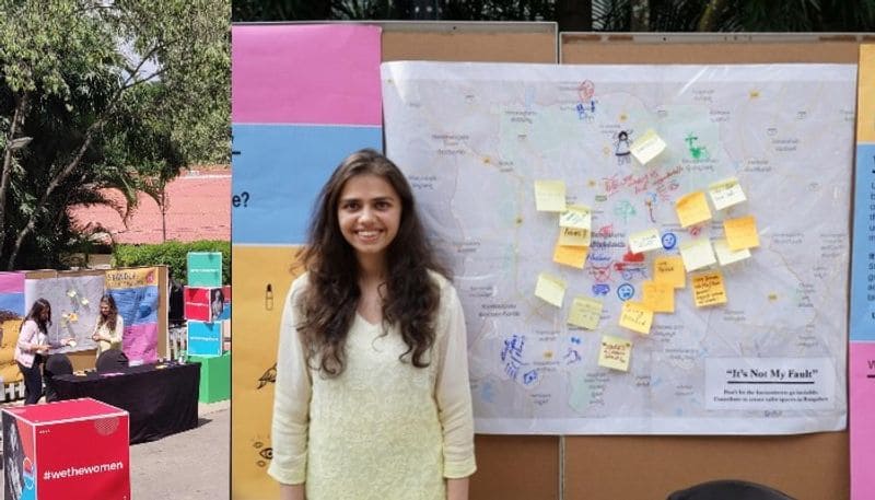 Student created a map of Bangalore where crime against woman may happen more