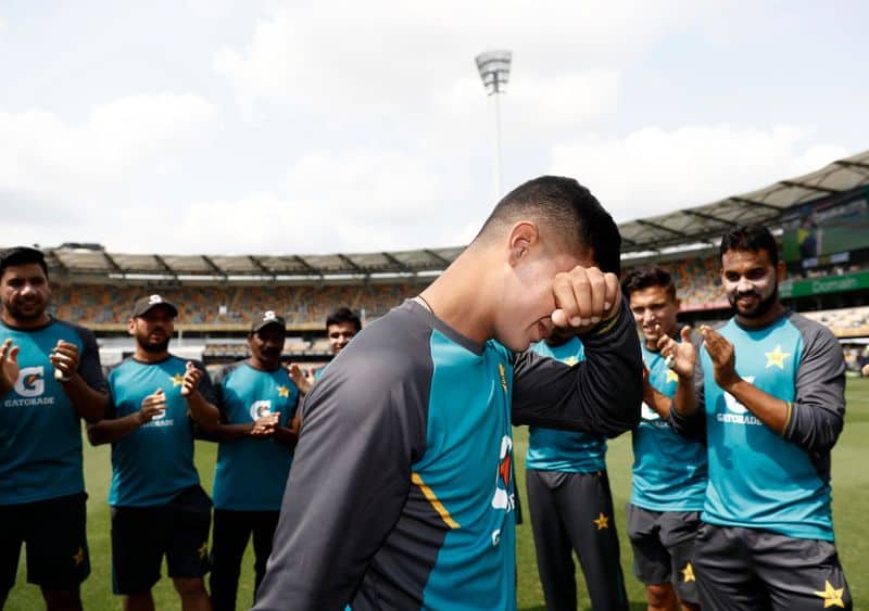 Naseem Shah breaks down after receiving Test cap