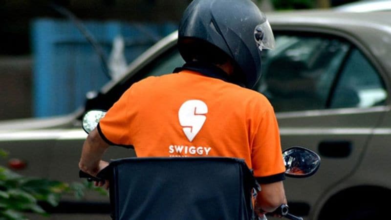 swiggy Deliveryman who takes the dog