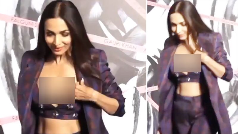 Malika Arora Oops moment video viral when she Spotted in store launchin Event