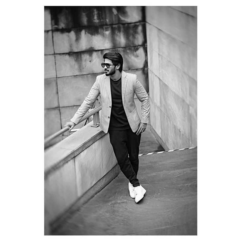 Dulquer Salmaan Handsome Look Black and White Photos Going Viral