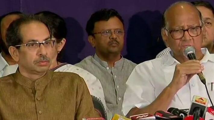 NCP Chief Sharad Pawar and Shiv Sena Chief Uddhav Thackeray address media news and update NCP Chief Sharad Pawar and Shiv Sena Chief Uddhav Thackeray address media news and update