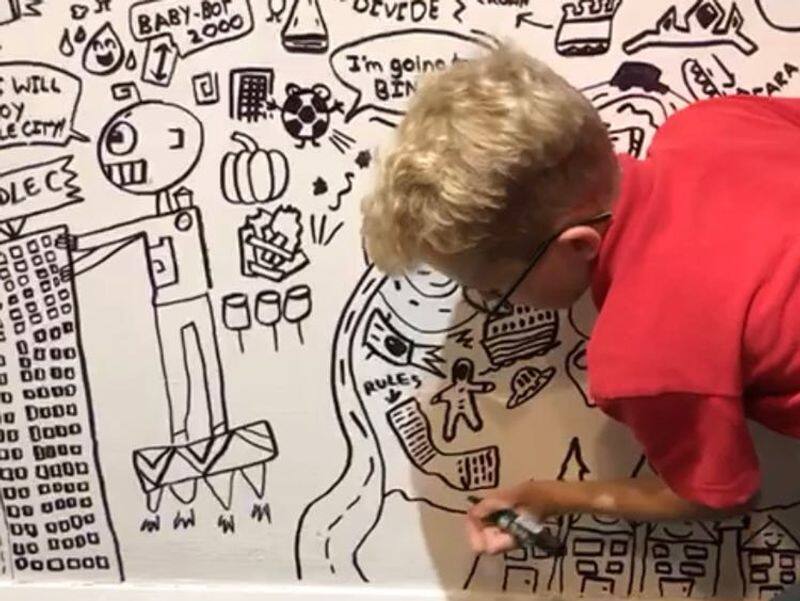 nine year old artist joe whale