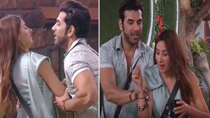 Bigg Boss 13 Paras Chhabra Kisses Forcefully to mahira Sharma see Photos
