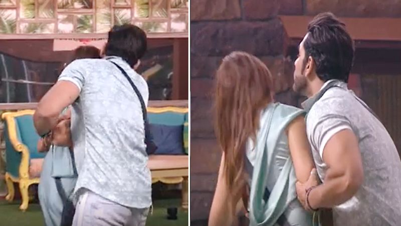 Bigg Boss 13 Paras Chhabra Kisses Forcefully to mahira Sharma see Photos