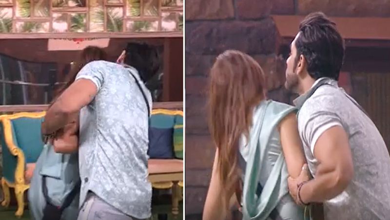 Bigg Boss 13 Paras Chhabra Kisses Forcefully to mahira Sharma see Photos