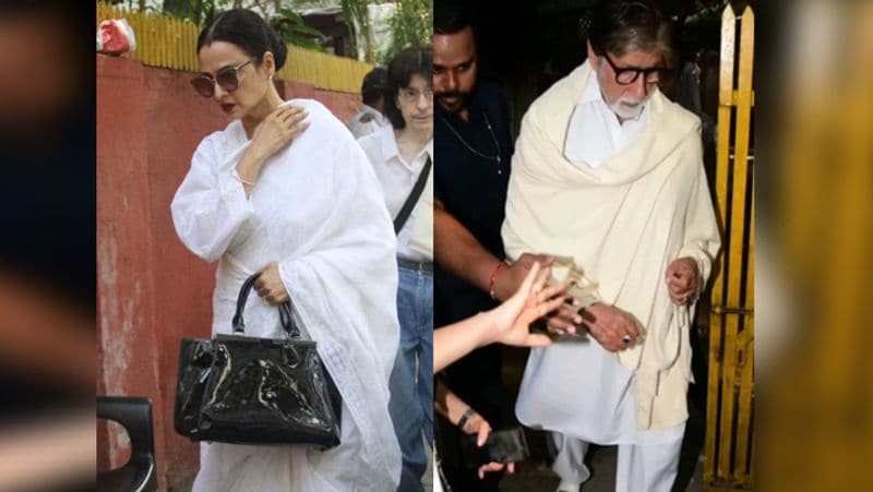 Shabana Azmi Mother last rite amitabh bachchan rekha ignore each other