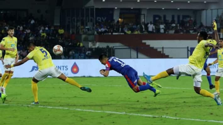 ISL Sunil Chhetri scores Bengaluru FC edge Kerala Blasters remain unbeaten ISL Sunil Chhetri scores Bengaluru FC edge Kerala Blasters remain unbeaten
