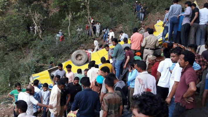 private bus accident in kangra district himachal private bus accident in kangra district himachal
