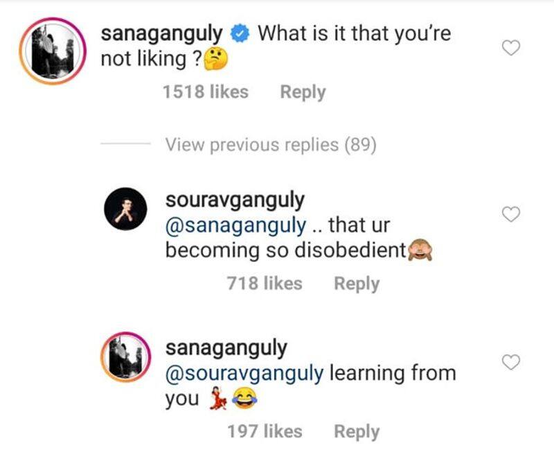 Sourav Ganguly gets trolled by daughter Sana, banter wins internet