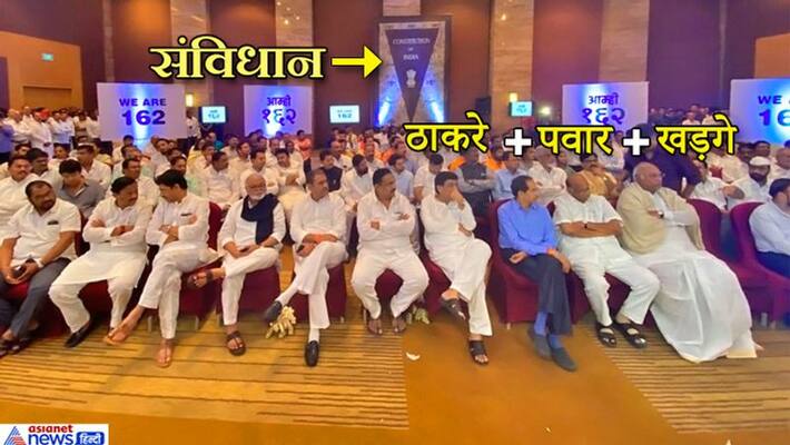 Shiv Sena Congress and NCP show power after formation of government in Maharashtra Shiv Sena Congress and NCP show power after formation of government in Maharashtra