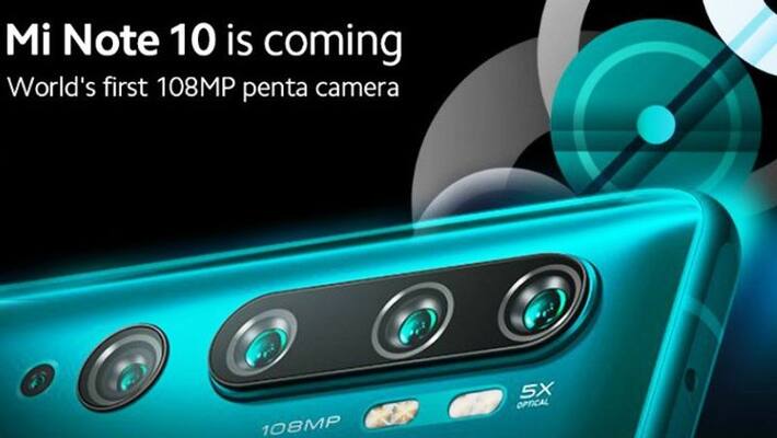 Xiaomi hints Mi Note 10 with 108 MP penta-rear camera to launch in India soon Xiaomi hints Mi Note 10 with 108 MP penta-rear camera to launch in India soon
