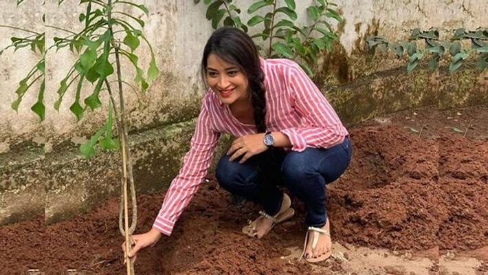 Bigg Boss Fame Bhanu sree Accepted Green India challenge Bigg Boss Fame Bhanu sree Accepted Green India challenge