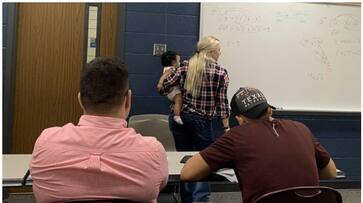 professor taking class with student's baby in hand went viral professor taking class with student's baby in hand went viral