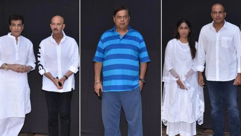 shabana azmi mother Shaukat kaifi prayer meet bollwood celebs attend