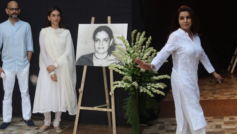 shabana azmi mother Shaukat kaifi prayer meet bollwood celebs attend