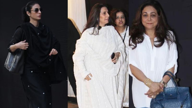 shabana azmi mother Shaukat kaifi prayer meet bollwood celebs attend