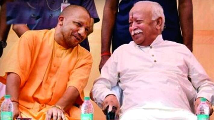 yogi adityanath meeting with rss senior officials on ram mandir trust yogi adityanath meeting with rss senior officials on ram mandir trust