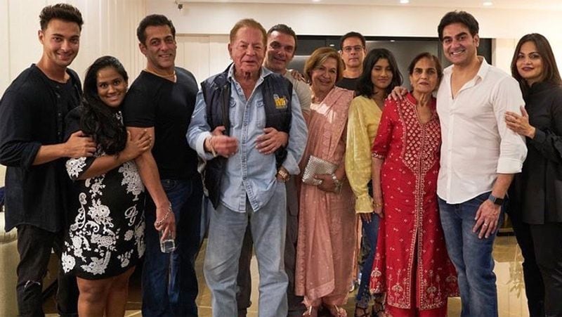 Salman Khan family portrait with parents siblings other members