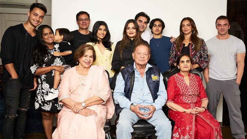 Salman Khan family portrait with parents siblings other members