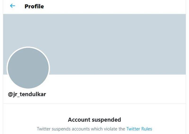 Sachin Tendulkar writes Twitter India fake account Arjun Tendulkar suspended