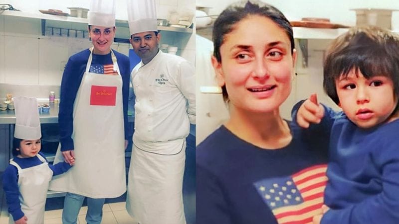 kareena kapoor son taimur ali khan chef look photos viral