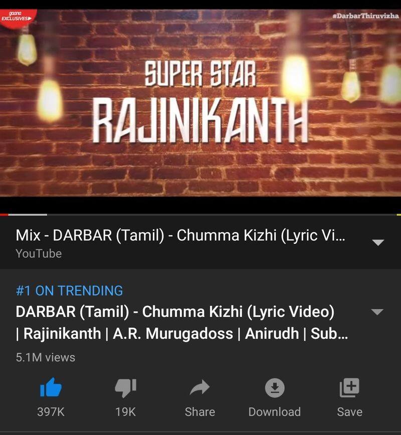 Super Star Rajinikanth Darbar Movie Chumma Kizhi Songs Win Youtube