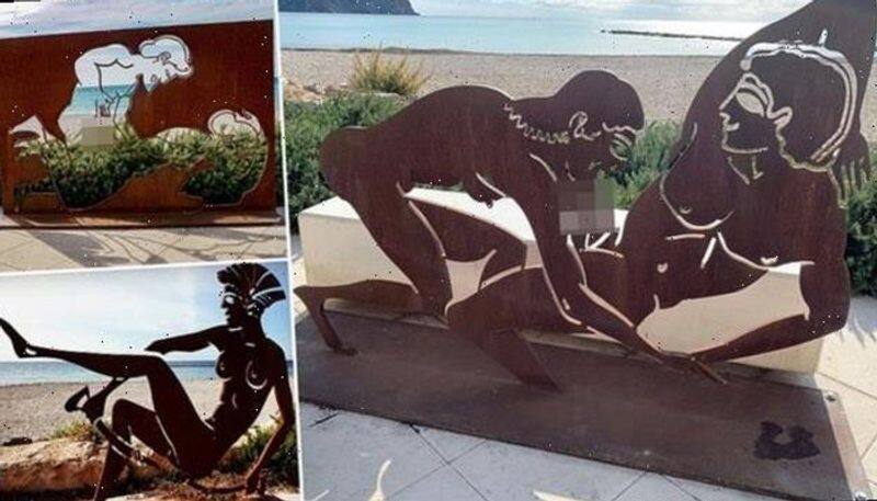 expats complain sculptures depicting intercourse acts shown in Costa Blanca seaside
