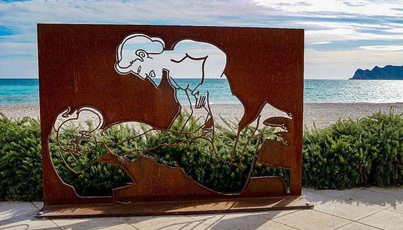 expats complain sculptures depicting intercourse acts shown in Costa Blanca seaside