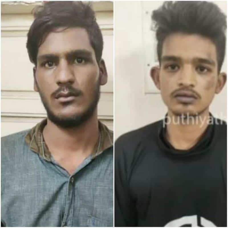 two persons arrested in chennai for roaming with weapons