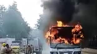 BMTC bus catches fire in Bengaluru, passengers and crew unhurt; probe ordered-dnm