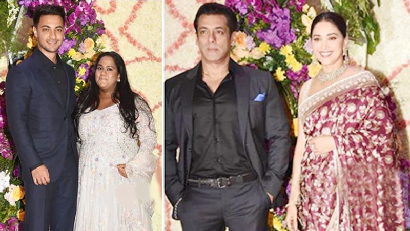 Salman khan With Family in sooraj barjatya Son Devansh Wedding Recepption during this arpita khan flaunt her baby bump