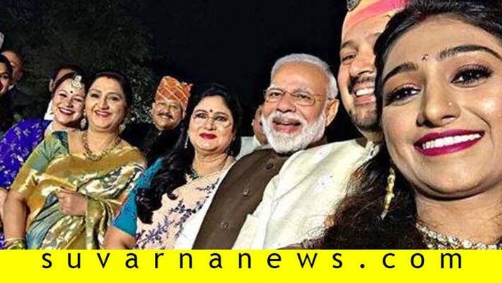 PM Modi attended Mohena Kumari Singh wedding reception in Delhi PM Modi attended Mohena Kumari Singh wedding reception in Delhi