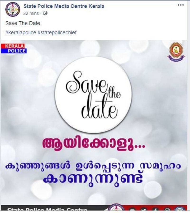 moral policing facebook post against save the date photo shoot  by kerala police